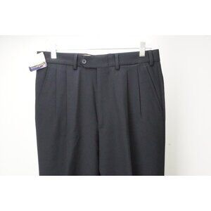 Burberry London Dark Blue 100% Cotton Mens Pants Trousers Sz 54 EU NEW